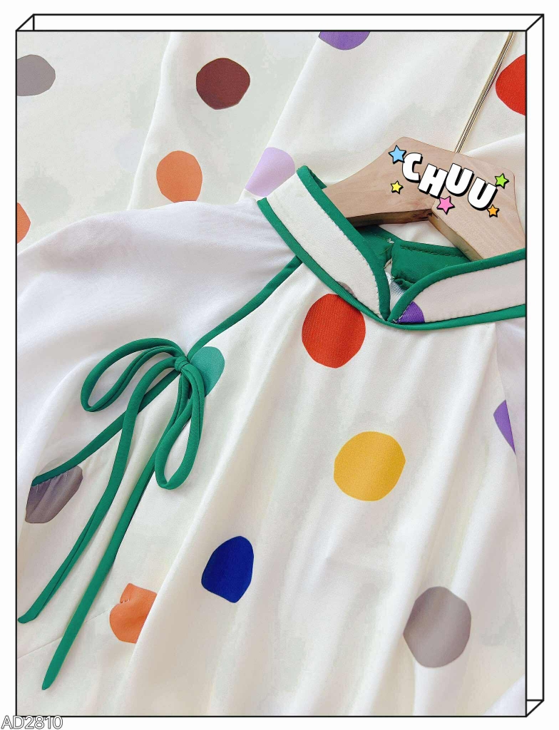 Áo Dài Cổ Line Color AD2810 (áo lẻ)