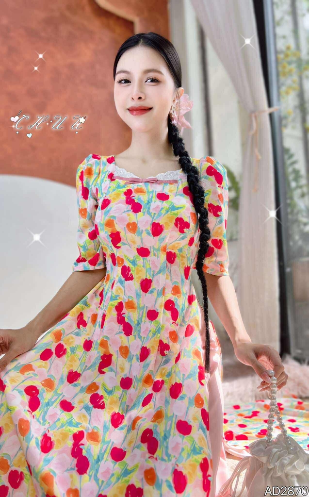 Áo Dài Xứ Sở Thần Tiên AD2870 (áo lẻ)