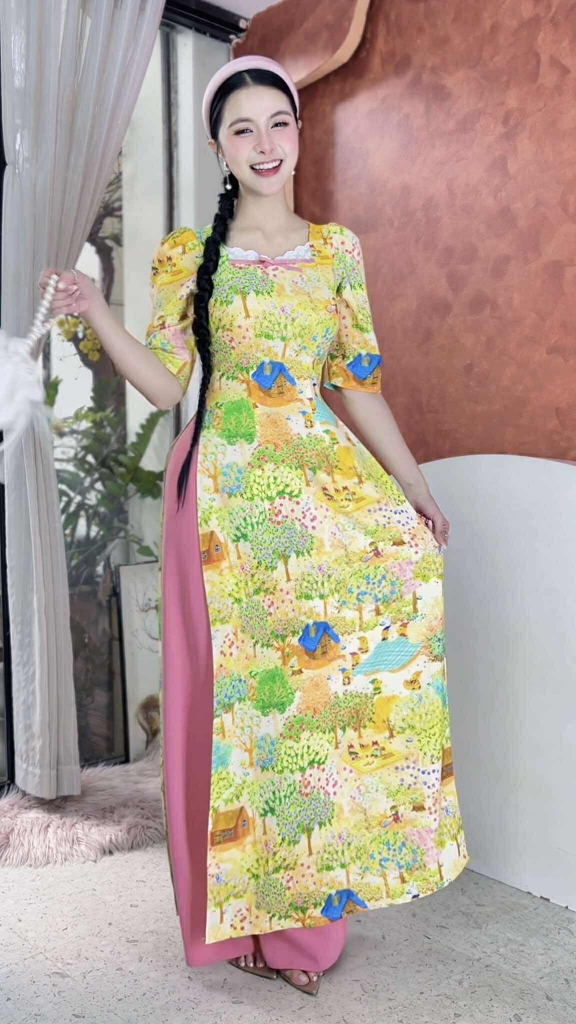 Áo Dài Xứ Sở Thần Tiên AD2870 (áo lẻ)