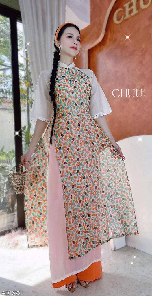 Áo Dài Ngọc Nối 4T AD1572 (áo lẻ)