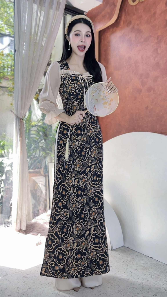 Áo Dài Đình Cổ Tích AD2850 (áo lẻ)