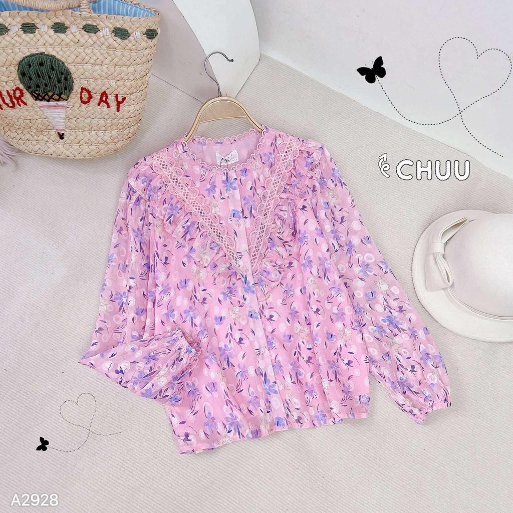 Áo Sơ Mi Ren Cây Cầu A2928