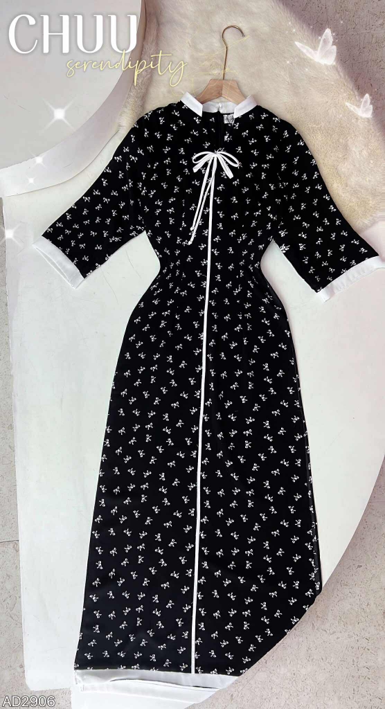 Áo Dài Bách Hoa+PK AD2906 (áo lẻ)