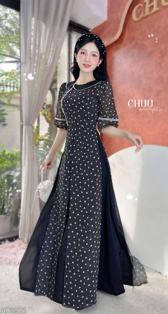 Áo Dài 4T Bi Bánh Gạo AD2921 (áo lẻ)