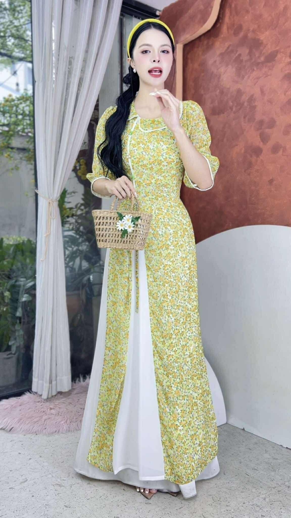 Áo Dài 4T Lục Lạc Châu AD2930 (áo lẻ)