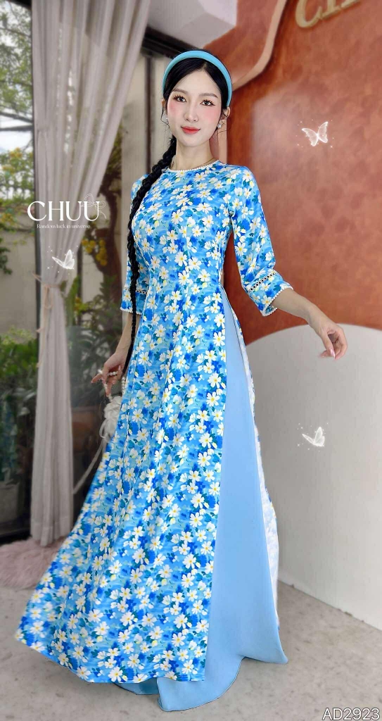 Áo Dài Lụa Bi Tuyết AD2923 (áo lẻ)