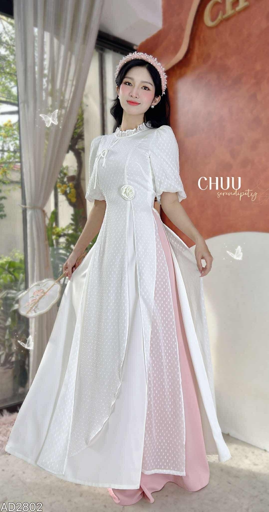 Áo Dài Đàn Bầu 4T AD2802 (áo lẻ)