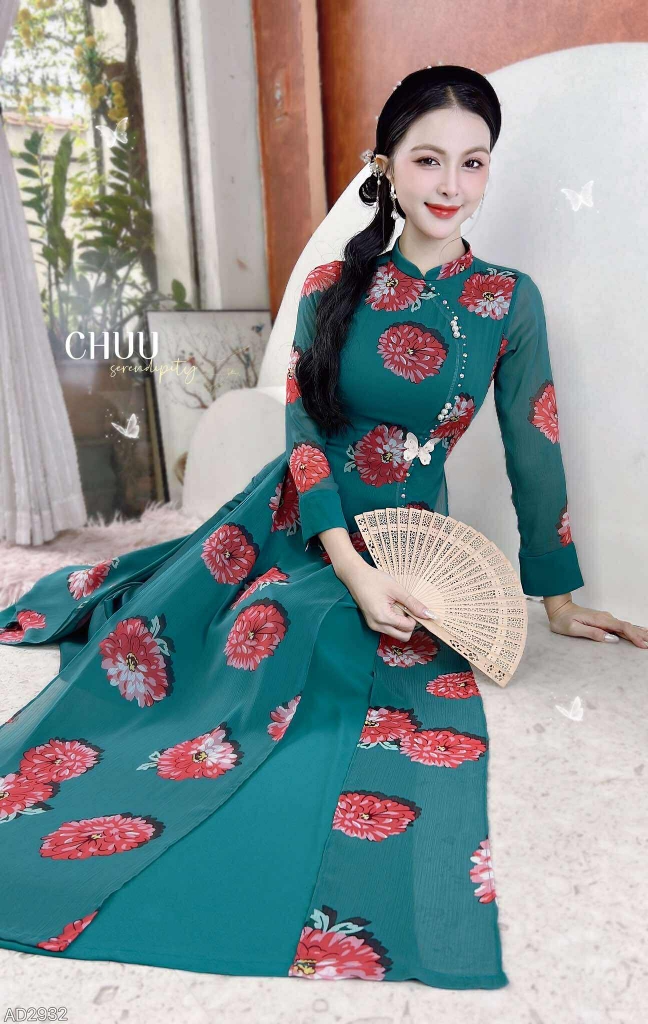 Áo Dài 4T Ngọc Nhũ AD2932 (áo lẻ)