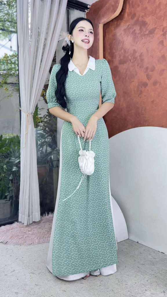 Áo Dài Bí Đao AD2809 (áo lẻ)