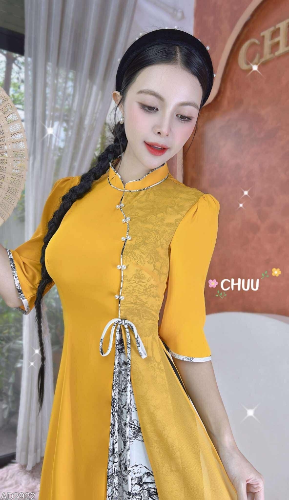 Áo Dài 2T+ Phong Đình+PK AD2922 (áo lẻ)