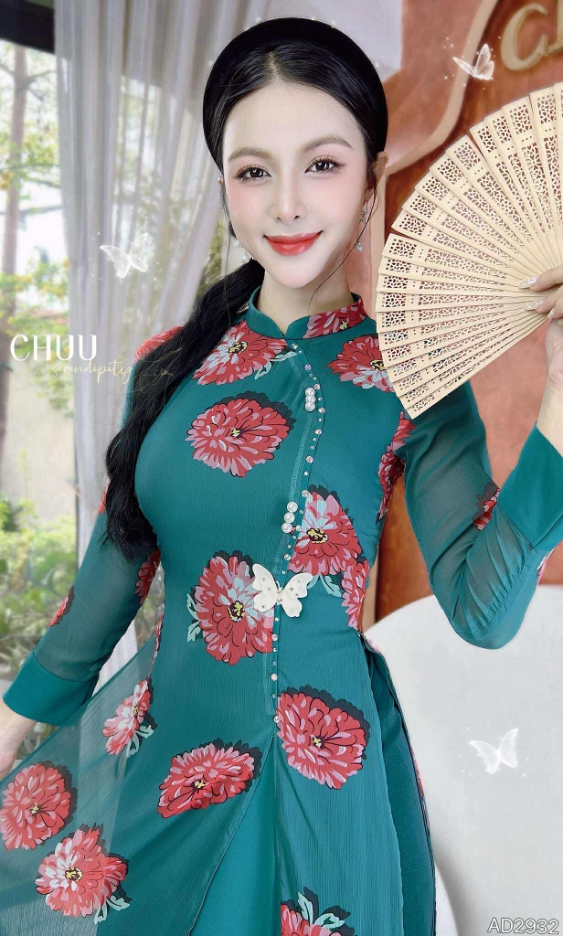 Áo Dài 4T Ngọc Nhũ AD2932 (áo lẻ)