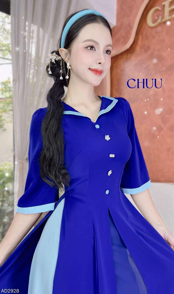 Áo Dài 3T Phấn Bảng AD2928 (áo lẻ)