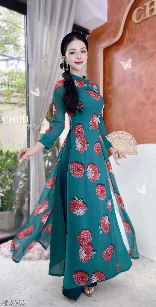 Áo Dài 4T Ngọc Nhũ AD2932 (áo lẻ)