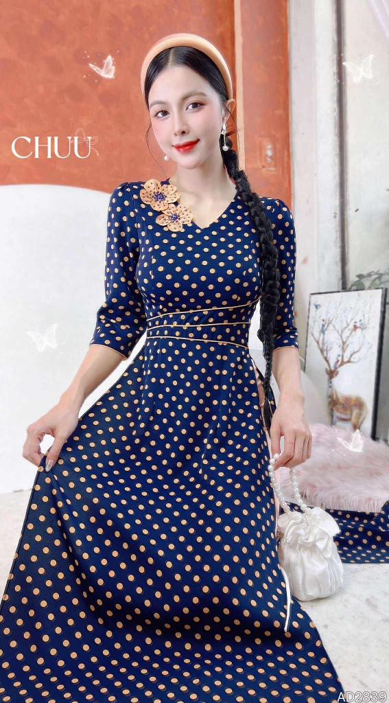 Áo Dài Phú Quý AD2839 (áo lẻ)