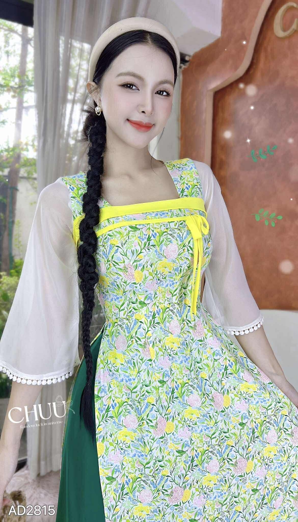 Áo Dài Tiểu Hoa Đán AD2815 (áo lẻ)