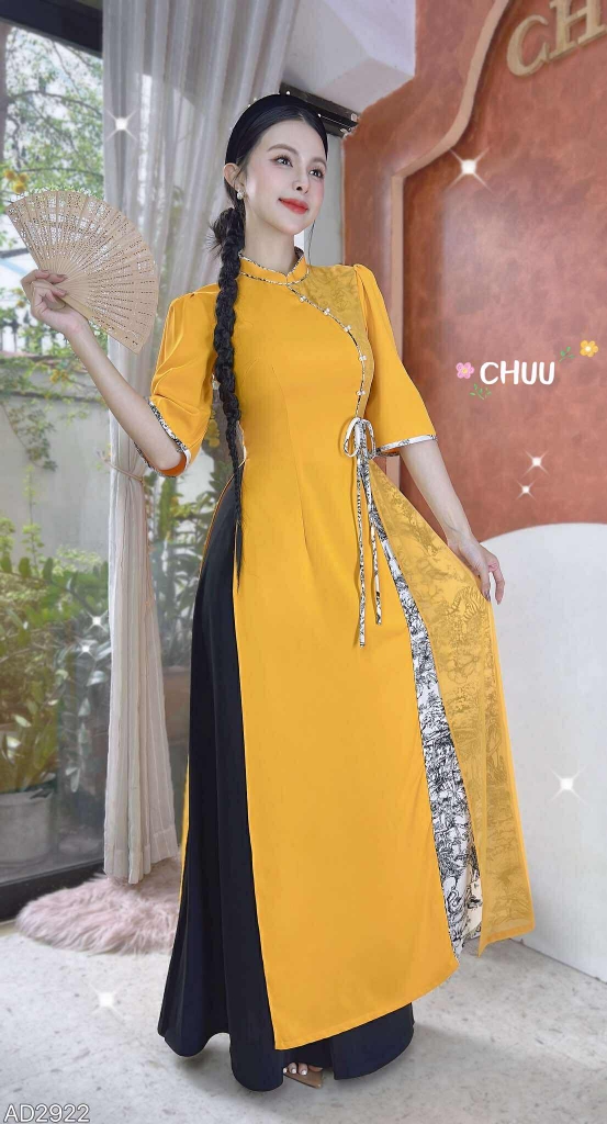 Áo Dài 2T+ Phong Đình+PK AD2922 (áo lẻ)