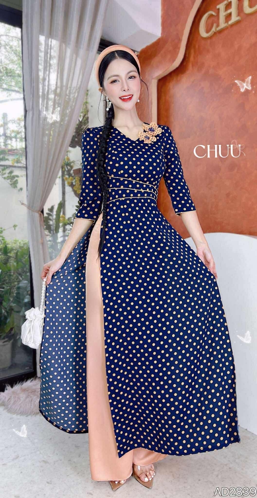 Áo Dài Phú Quý AD2839 (áo lẻ)