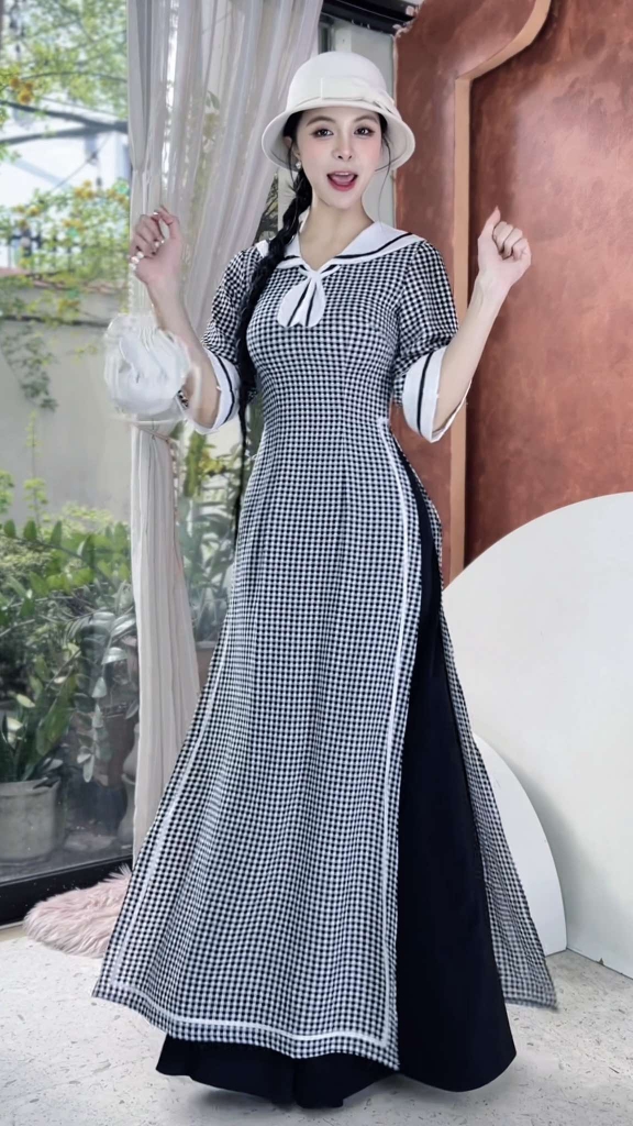 Áo Dài Hải Quân AD2933 (áo lẻ)