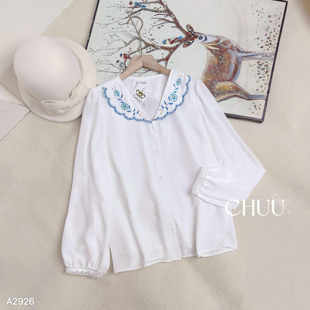 Áo Sơ Mi Cổ Hoa Bồ Đề A2926