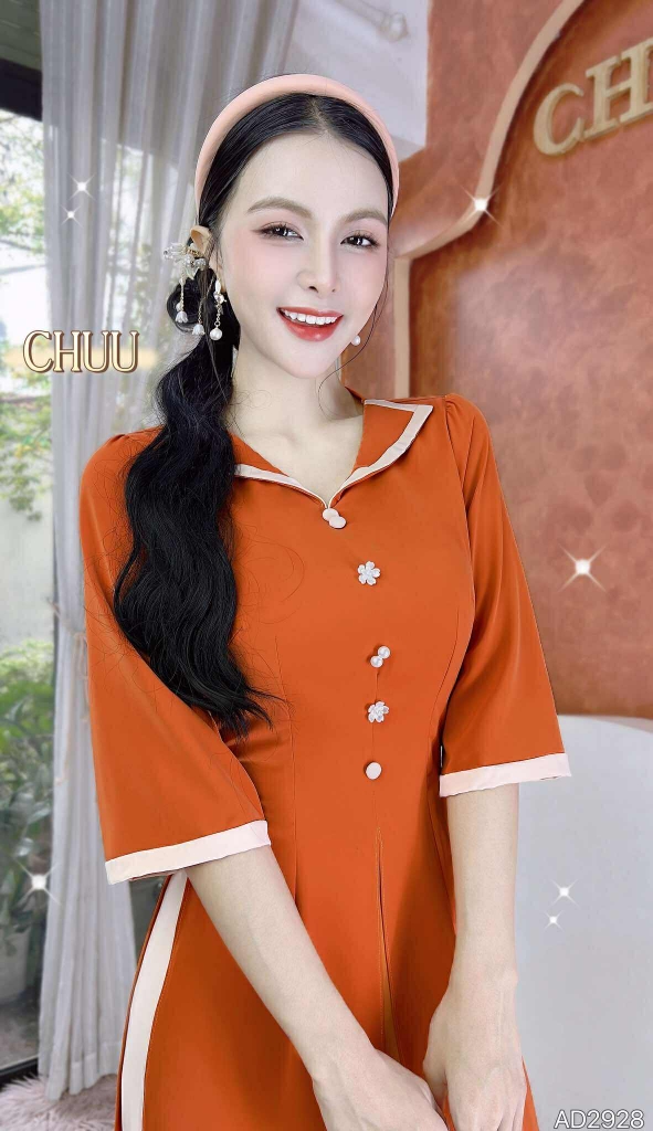 Áo Dài 3T Phấn Bảng AD2928 (áo lẻ)