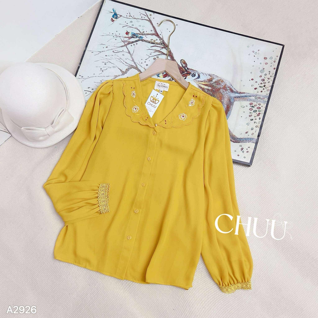 Áo Sơ Mi Cổ Hoa Bồ Đề A2926