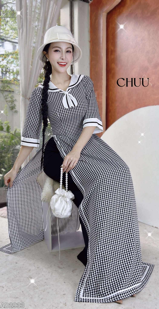 Áo Dài Hải Quân AD2933 (áo lẻ)