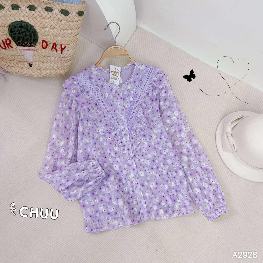 Áo Sơ Mi Ren Cây Cầu A2928
