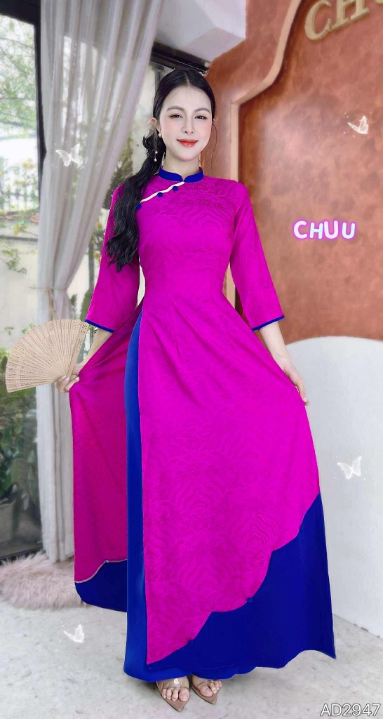 Áo Dài Mây Mắt Phượng AD2947 (áo lẻ)