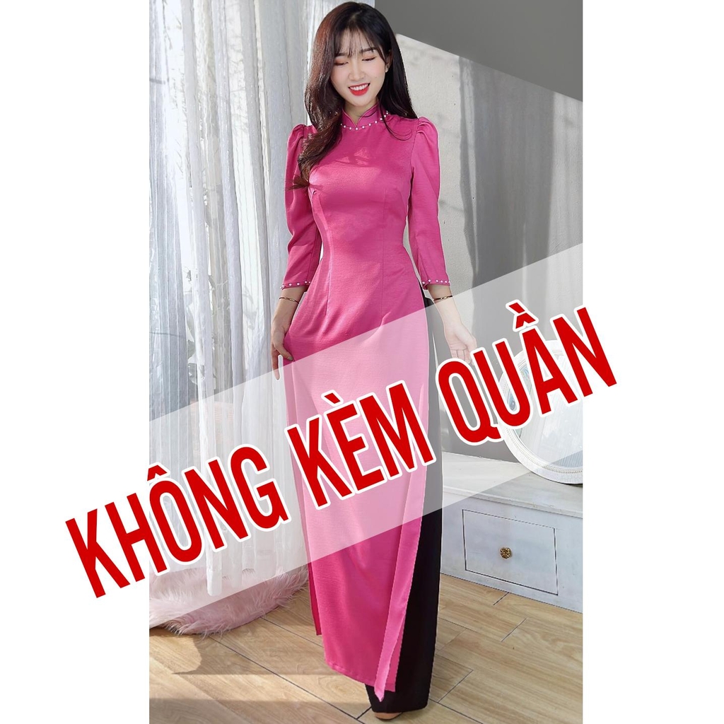 Áo Dài Lụa Ướt 3P Ngọc AD8006