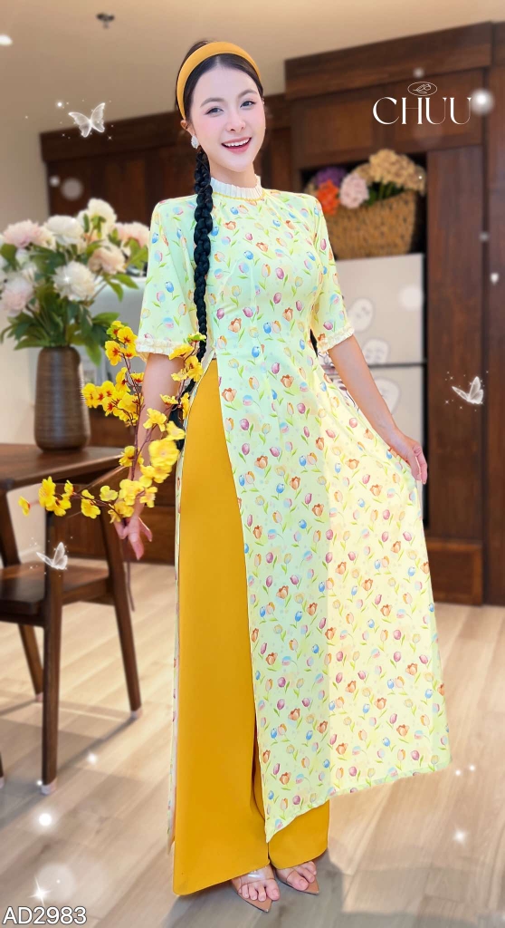 Áo Dài Yến Tầm Xuân AD2983 (áo lẻ)