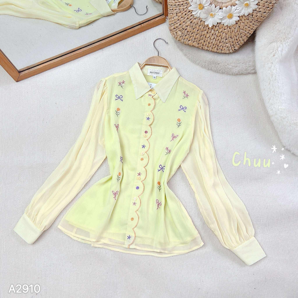 Áo Sơ Mi Vườn Nơ Nhỏ A2910