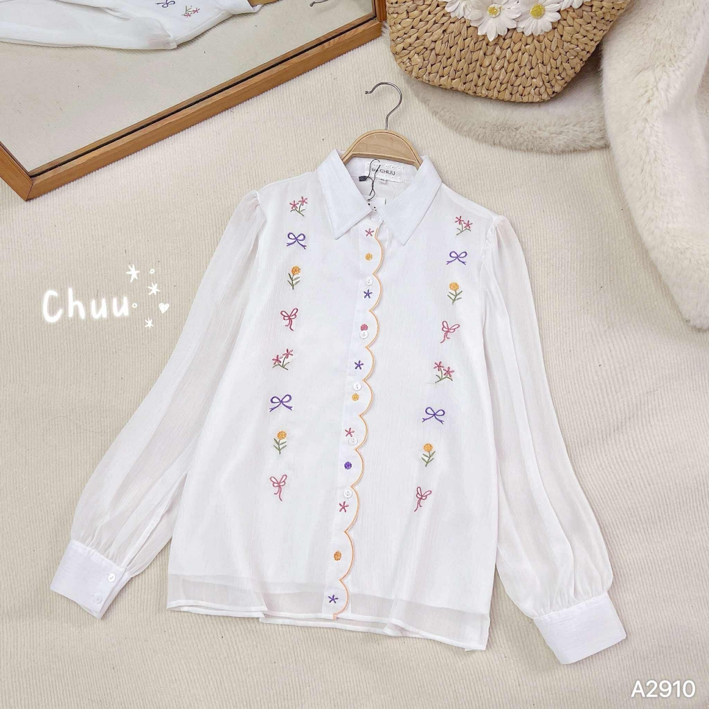 Áo Sơ Mi Vườn Nơ Nhỏ A2910