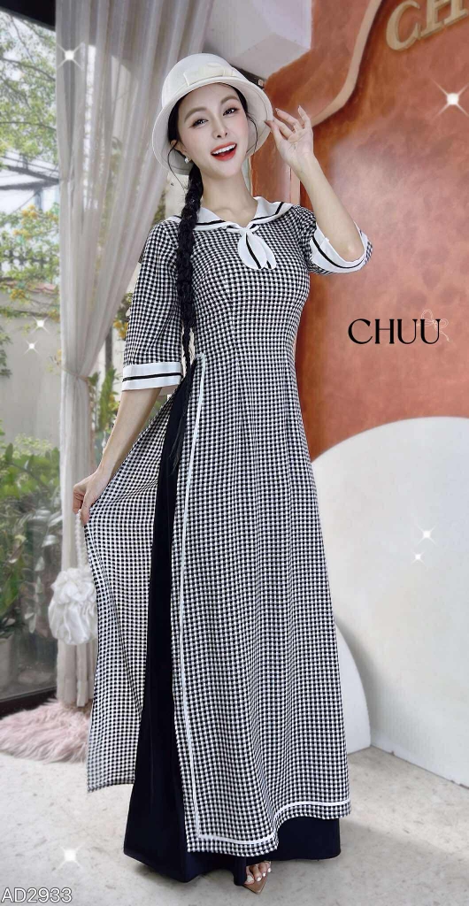 Áo Dài Hải Quân AD2933 (áo lẻ)