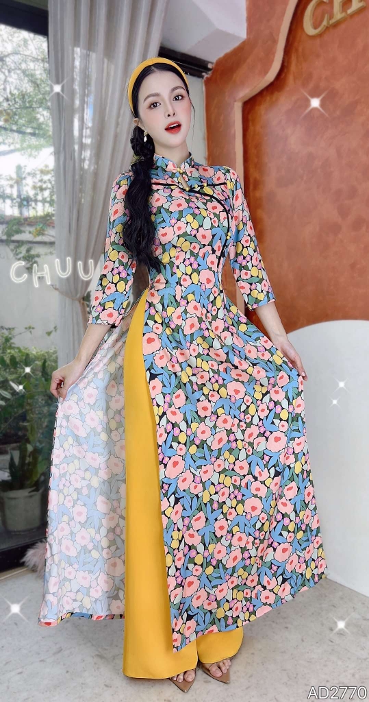 Áo Dài  Ánh Hào Đêm AD2770 (áo lẻ)