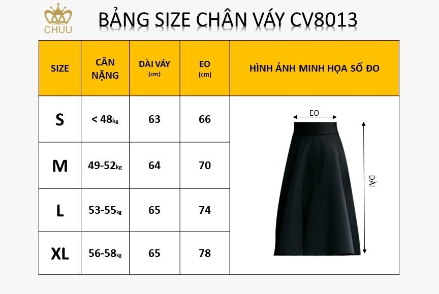 Chân Váy Xếp Li 1 Bên CV8013