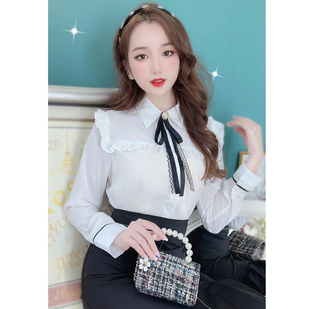 Áo Sơ Mi Tay Viền Đô Vuông A9252