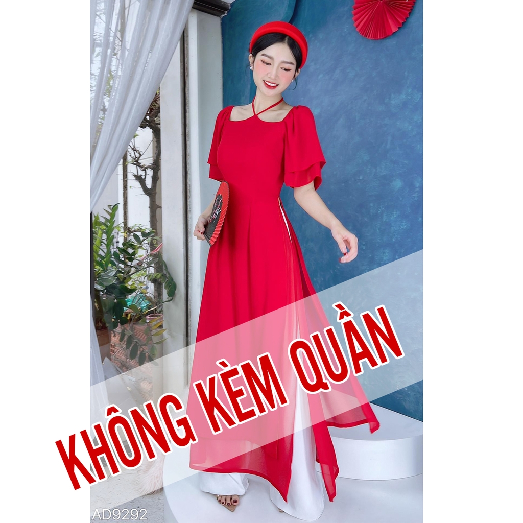 Áo Dài Chip Chip Cổ Yếm 4T AD9292 (áo lẻ)