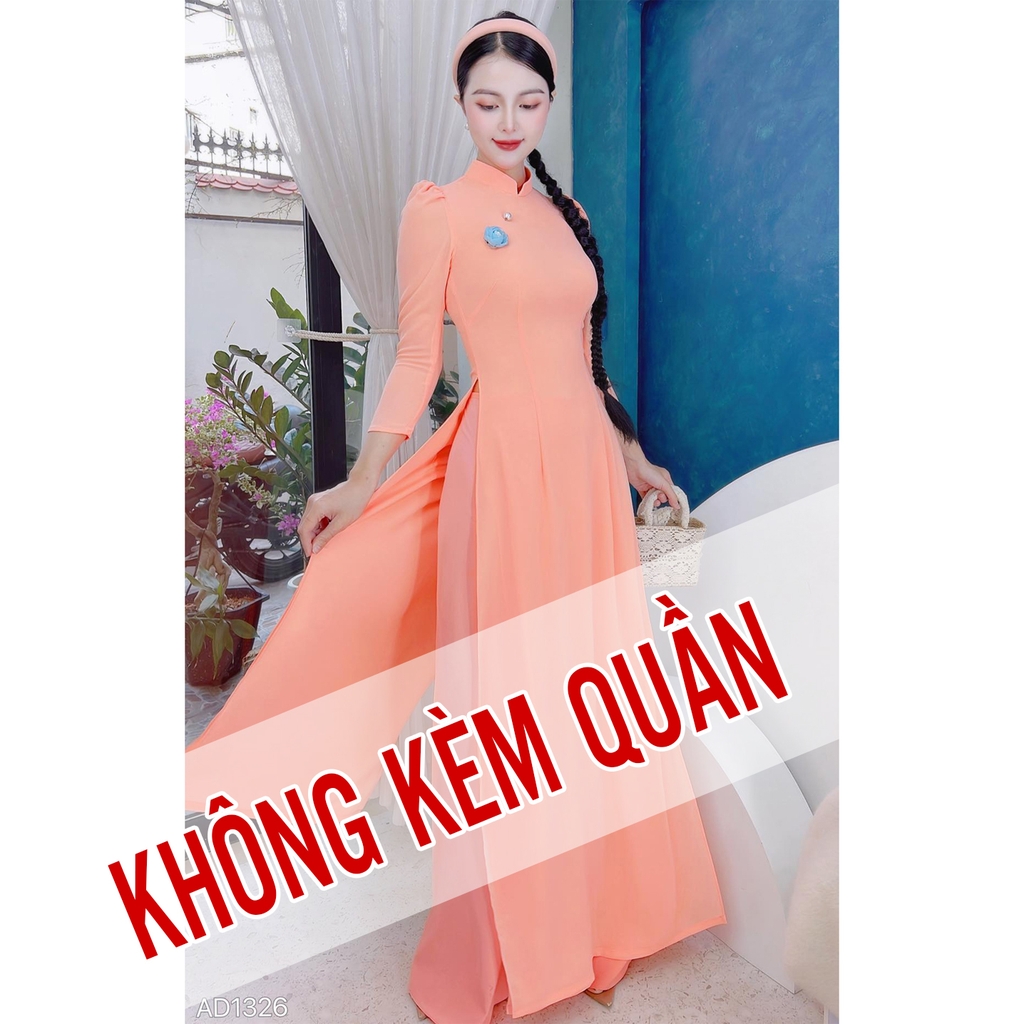 Áo Dài Chiffon Tay Bồng 4T AD1326 (áo lẻ)