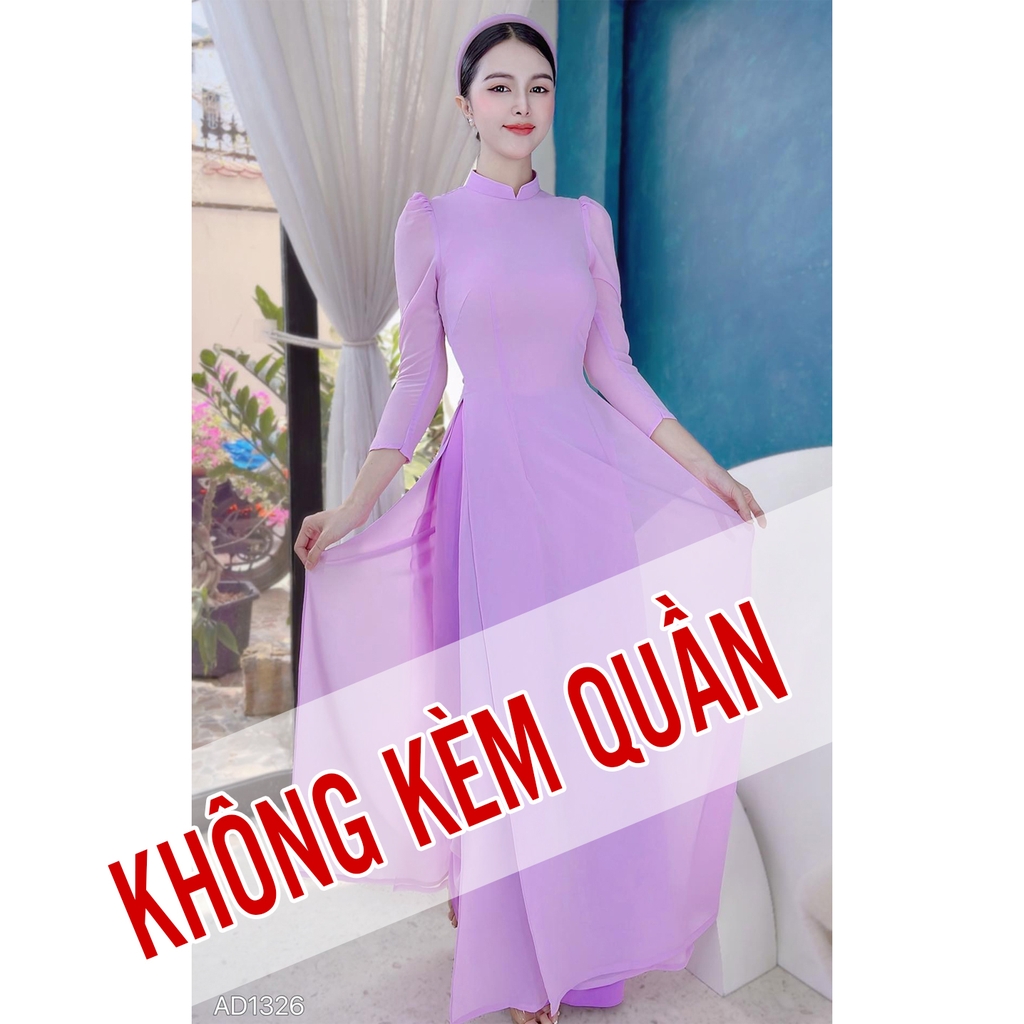 Áo Dài Chiffon Tay Bồng 4T AD1326 (áo lẻ)