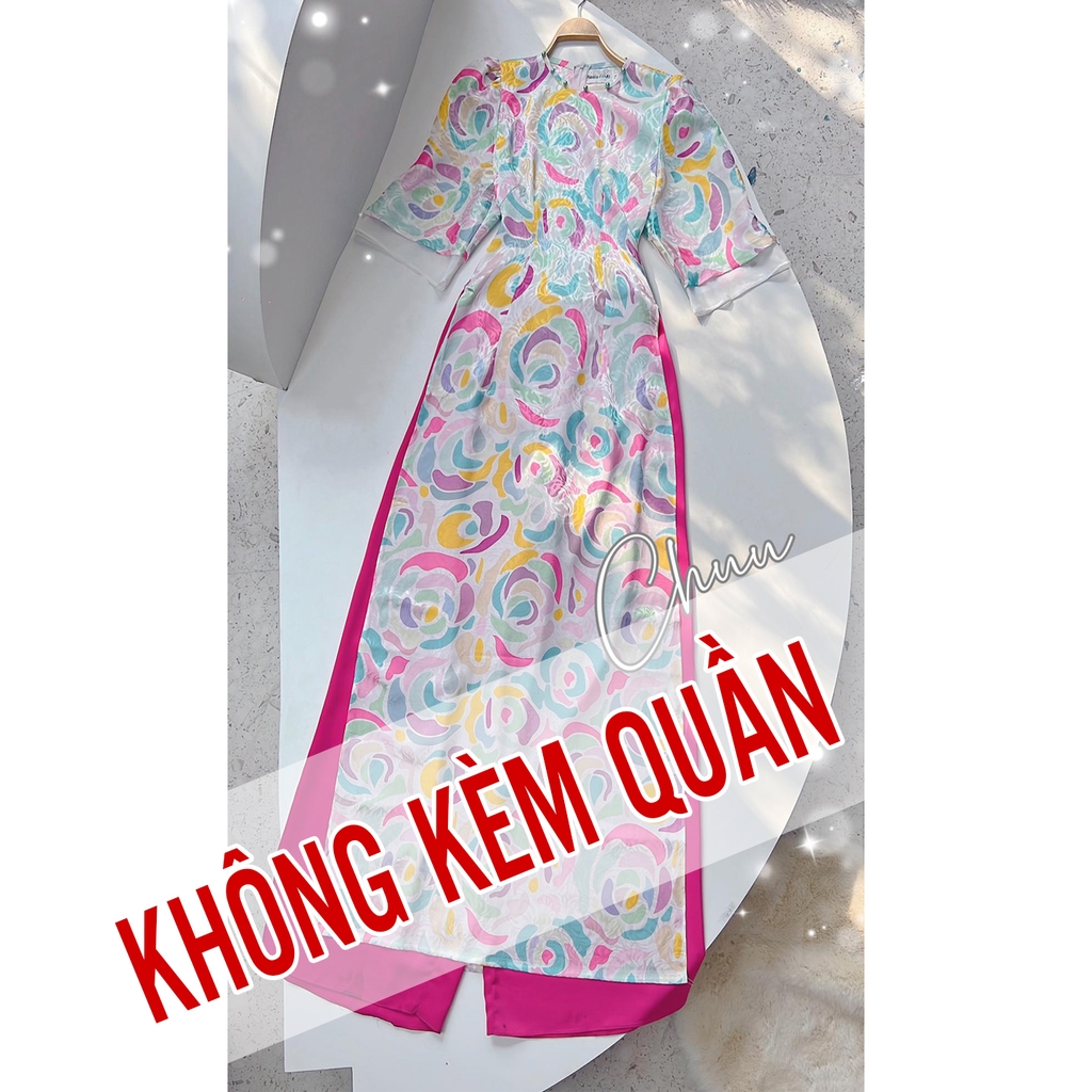 Áo Dài Vân Gấm Tay Thạch AD1329 (áo lẻ)