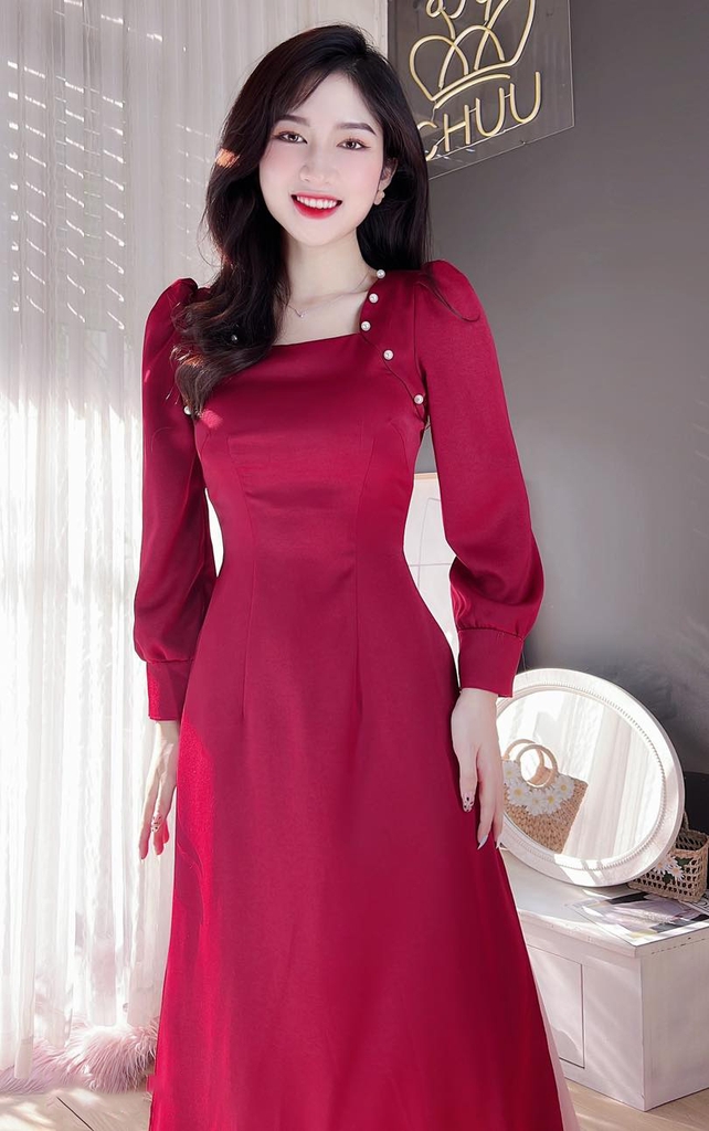 Áo Dài Lư Ngọc Trai AD8025 (áo lẻ)