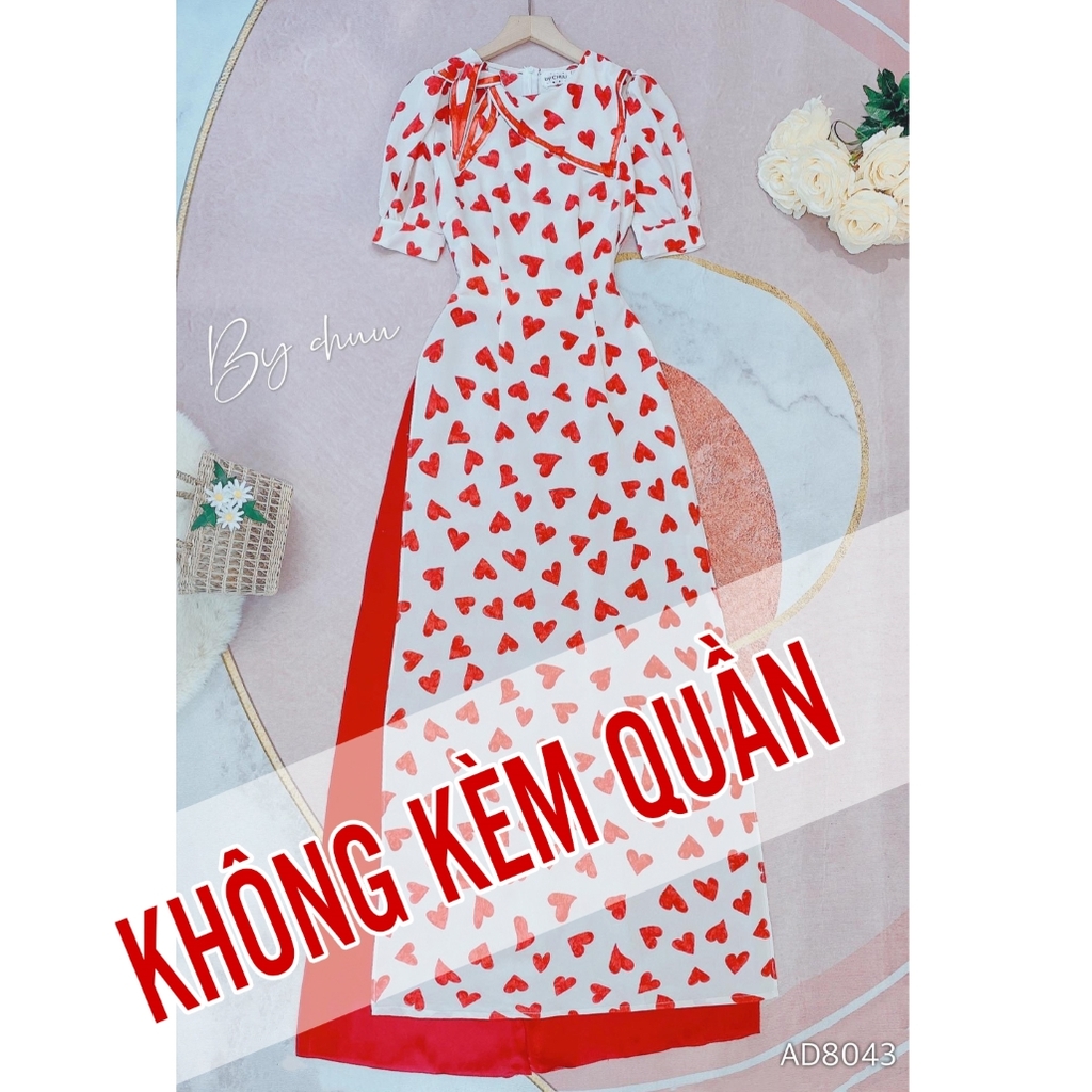 Áo Dài Vạt Thủy Thủ Nơ AD8043 (áo lẻ)