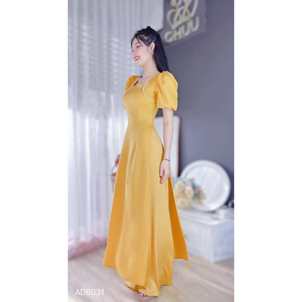 Áo Dài Ngọc Châu Lụa Ướt AD8091 (áo lẻ)
