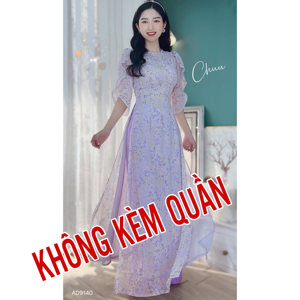 Áo Dài 4T Tay Đắp AD9140 (áo lẻ)