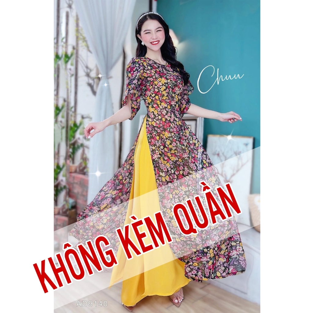 Áo Dài 4T Tay Đắp AD9140 (áo lẻ)