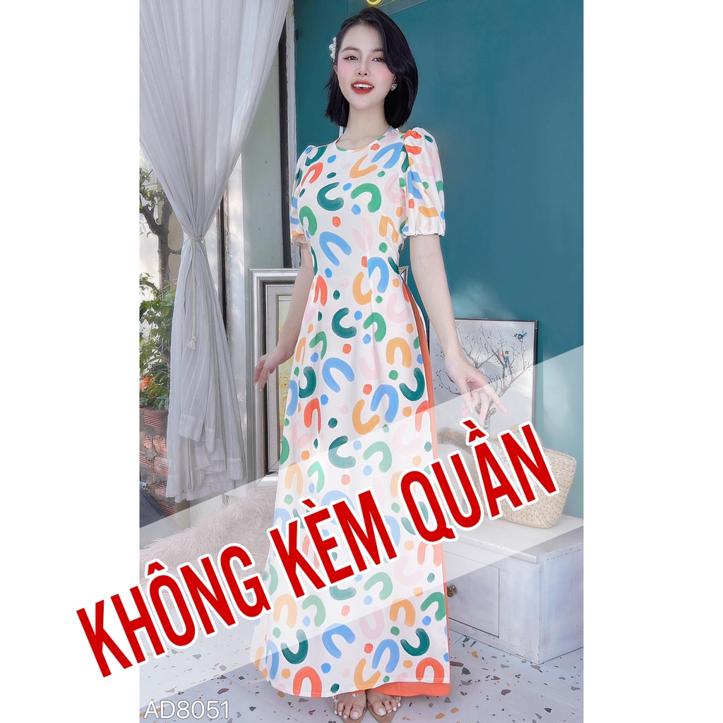 Áo Dài Tay Phồng Chuny AD9051 (áo lẻ)