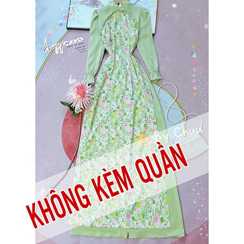 Áo Dài Hoa Chinadoll AD9123 (áo lẻ)