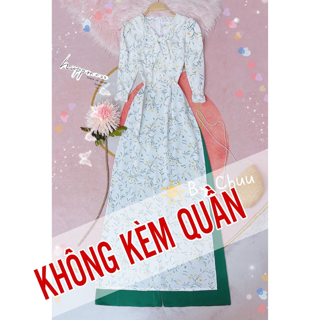 Áo Dài Cổ Khăn Quàng AD9126