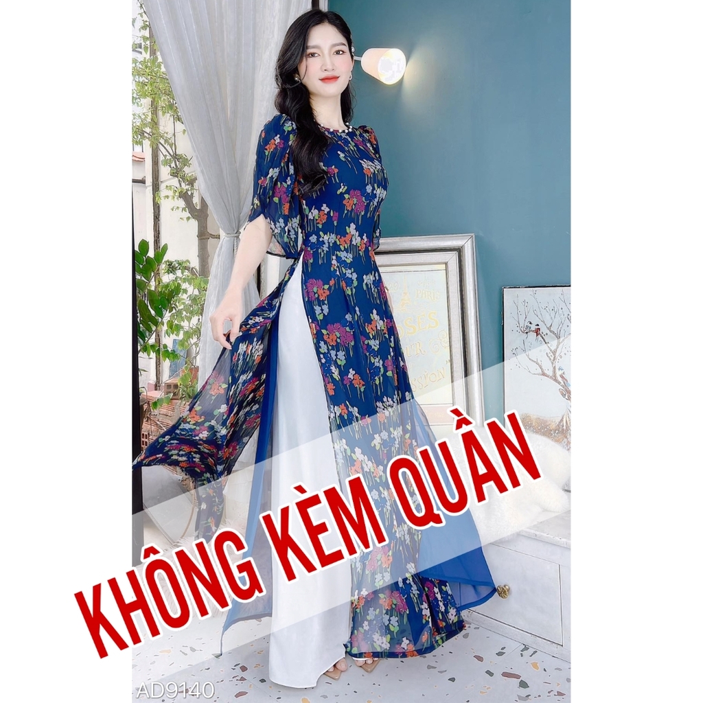 Áo Dài 4T Tay Đắp AD9140 (áo lẻ)