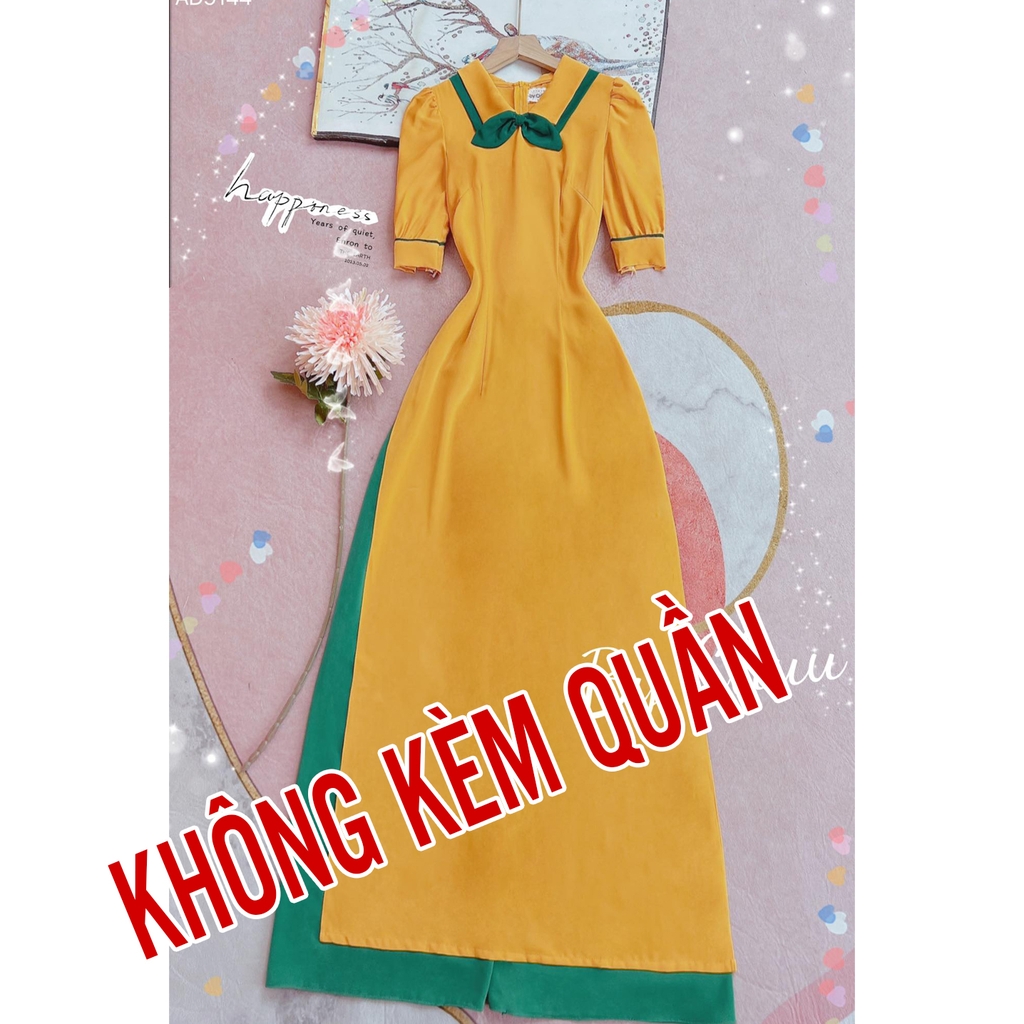 Áo Dài Cổ Đôi AD9144 (áo lẻ)